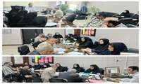 برگزاری جلسه در خصوص برنامه های ملی سلامت خانواده در نظام ارجاع الکترونیک در بیمارستان سینا شهرستان کارون