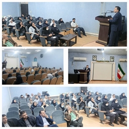 برگزاری جلسه بررسی و طرح مشکلات بیمارستان سینا شهرستان کارون باحضور مدیر و مسئولین بخشهای درمانی و واحدهای پشتیبانی